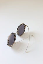 Load image into Gallery viewer, ANEA HILL First Class Sunglasses side view - silver-tone arm, bridge and hinges, dark-gray tinted lenses
